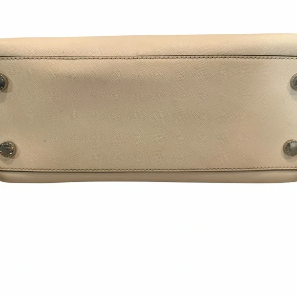 Michael Kors Ciara leather Cream Satchel Bag - Picture 3 of 6